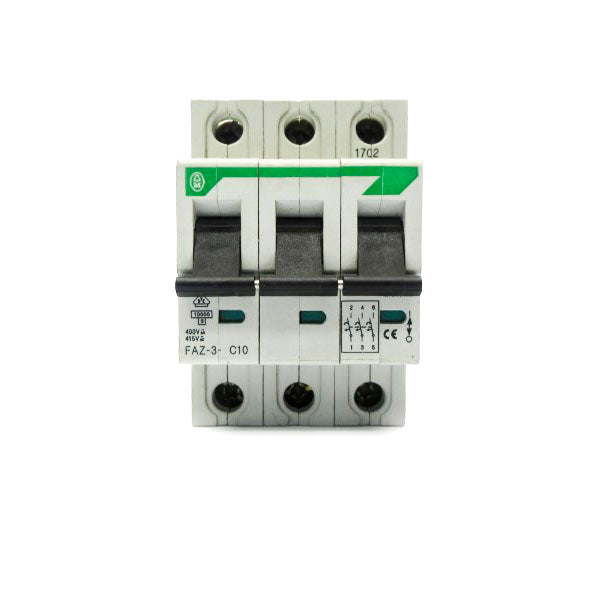KLOCKNER MOELLER FAZ-3-C10 400/415VAC 10A NSNP