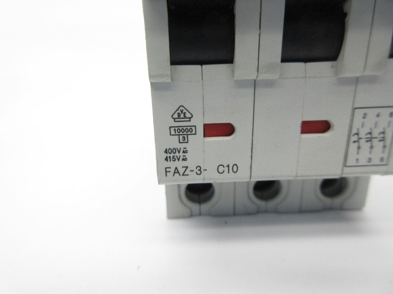 KLOCKNER MOELLER FAZ-3-C10 400/415VAC 10A NSNP