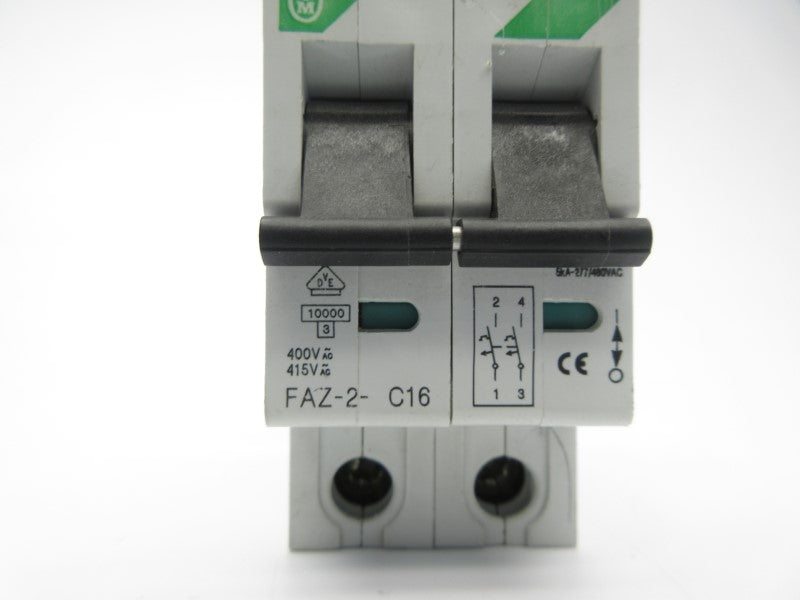 KLOCKNER MOELLER FAZ-2-C16 400/415VAC 16A NSNP