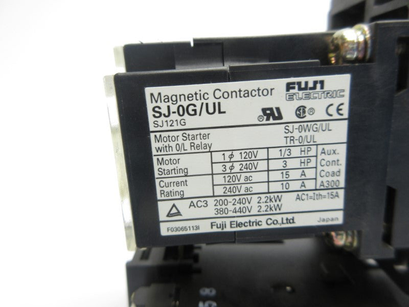 FUJI ELECTRIC SJ-0G/UL W/ 1TROAQ 24VDC 6-9A NSNP