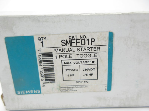 SIEMENS SMFF01P 277VAC NSMP