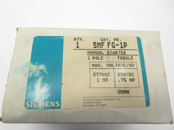 SIEMENS SMFFG-1P 277VAC NSMP