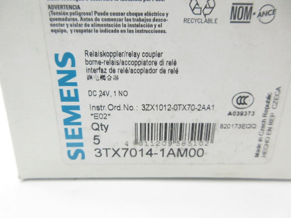 SIEMENS 3TX7014-1AM00 24VDC (PKG OF 5) NSMP