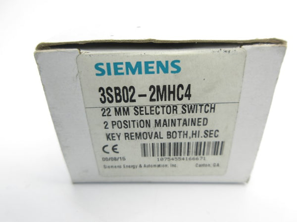 SIEMENS 3SB02-2MHC4 NSMP