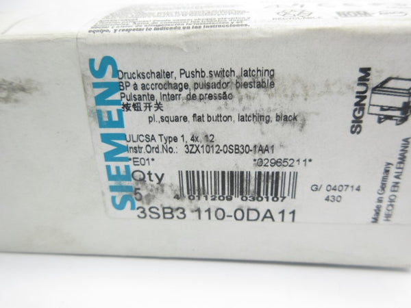 SIEMENS 3SB3110-0DA11 NSMP