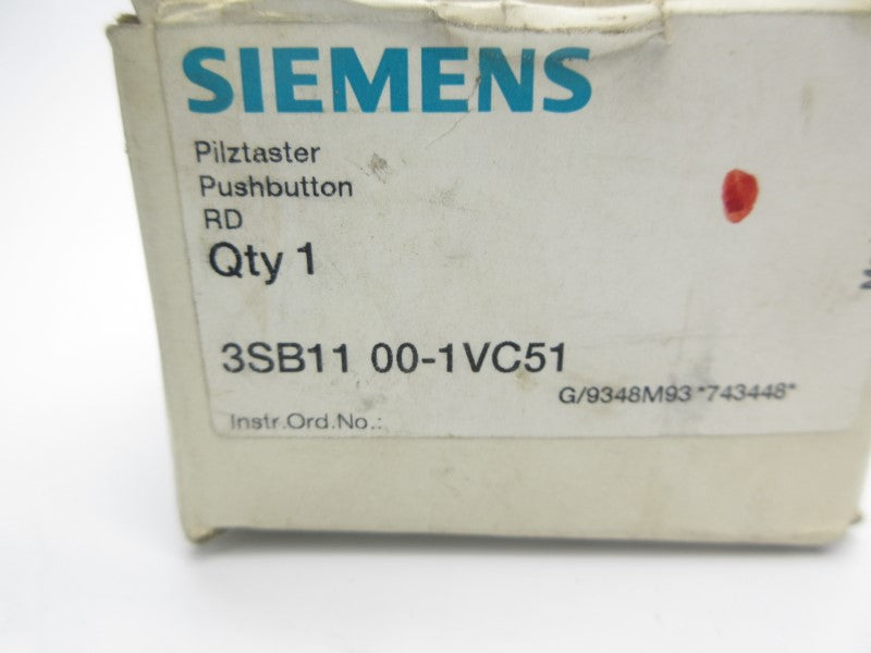 SIEMENS 3SB1100-1VC51 NSMP