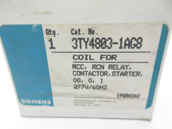 SIEMENS 3TY4803-1AG8 277V NSMP