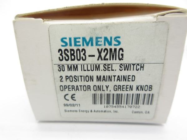 SIEMENS 3SB03-X2MG NSMP