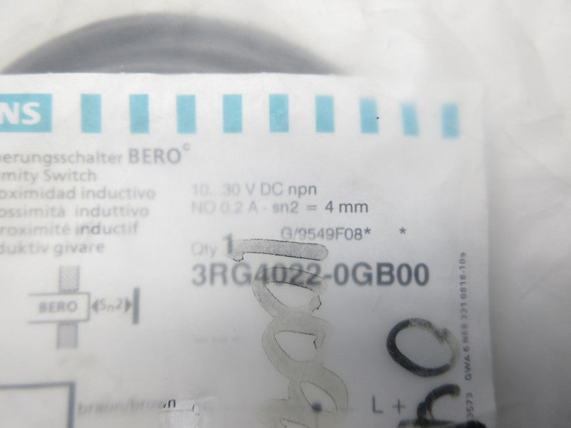 SIEMENS 3RG4022-0GB00 10-30VDC NSMP