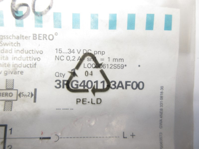 SIEMENS 3RG4011-3AF00 15-34VDC NSMP