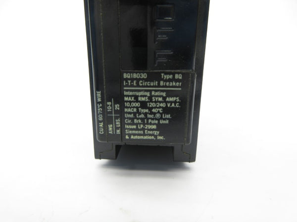 SIEMENS BQ1B030 120/240VAC 30A NSNP