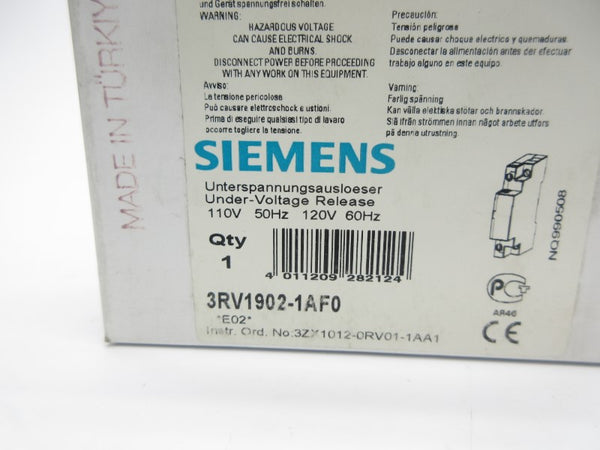 SIEMENS 3RV1902-1AF0 110/120V NSMP