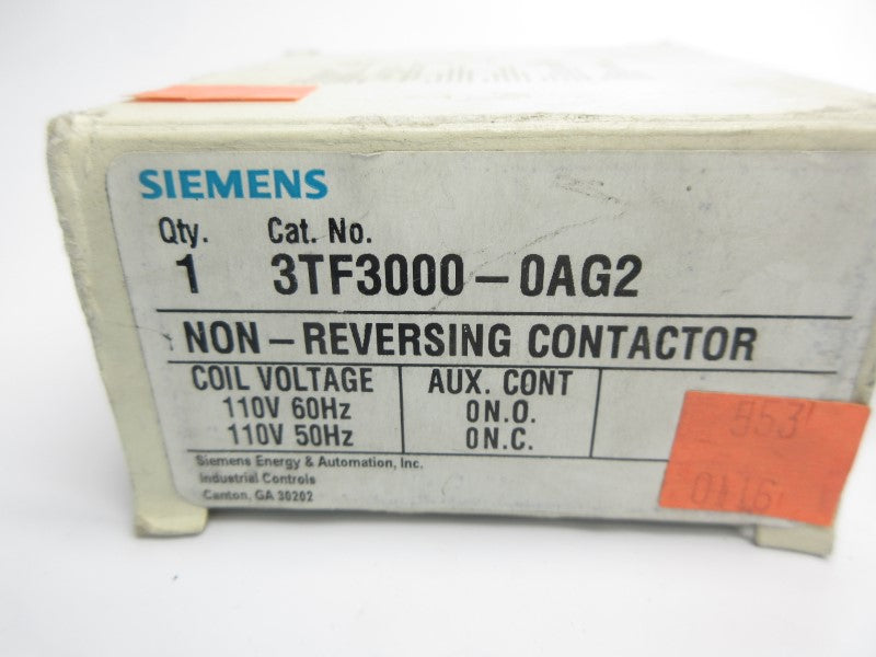 SIEMENS 3TF3000-0AG2 110V NSMP