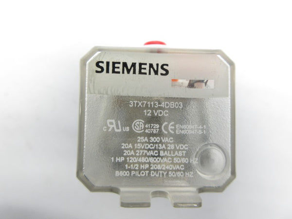 SIEMENS 3TX7113-4DB03 12VDC UNMP