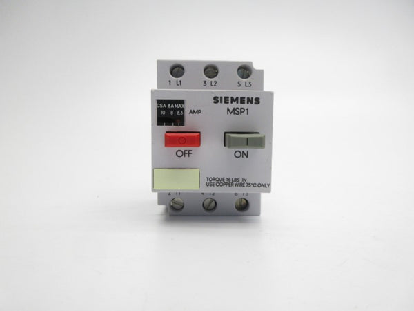 SIEMENS MSP10N 600V 6.3-10.0A NSMP
