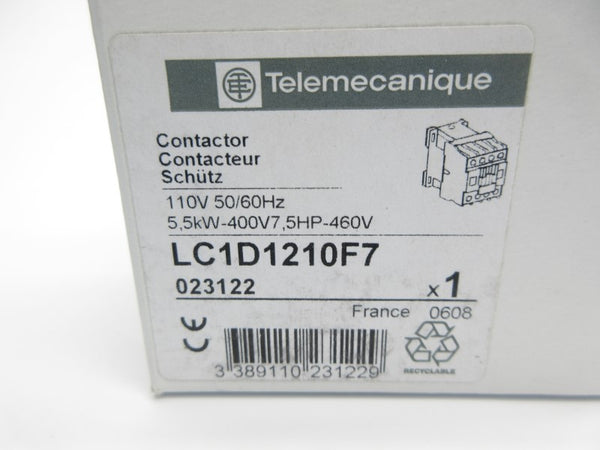 TELEMECANIQUE LC1D1210F7 110V NSMP
