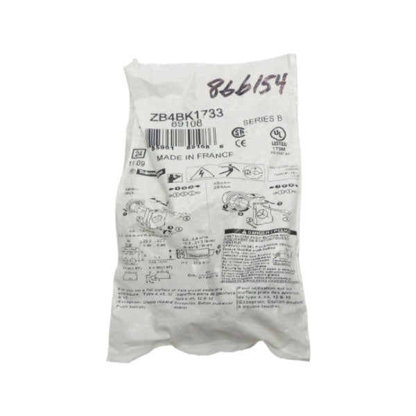 TELEMECANIQUE ZB4BK1733 SER. B NSMP
