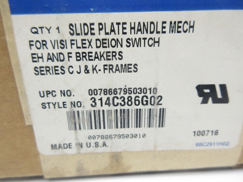 EATON 00786679503010 314C386G02 SER. C NSFS