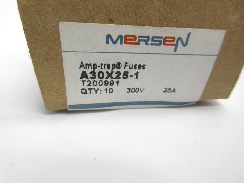 MERSEN A30X25-1 300V 25A (PKG OF 10) NSFS