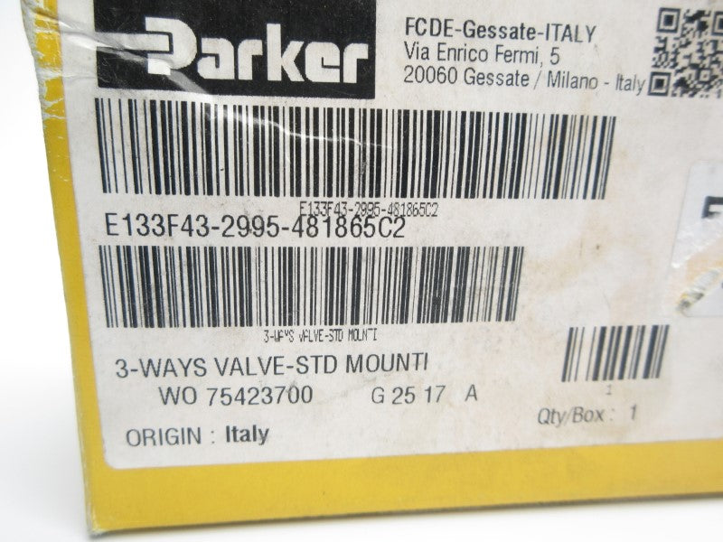 PARKER E133F43-2995-481865C2 24VDC NSMP