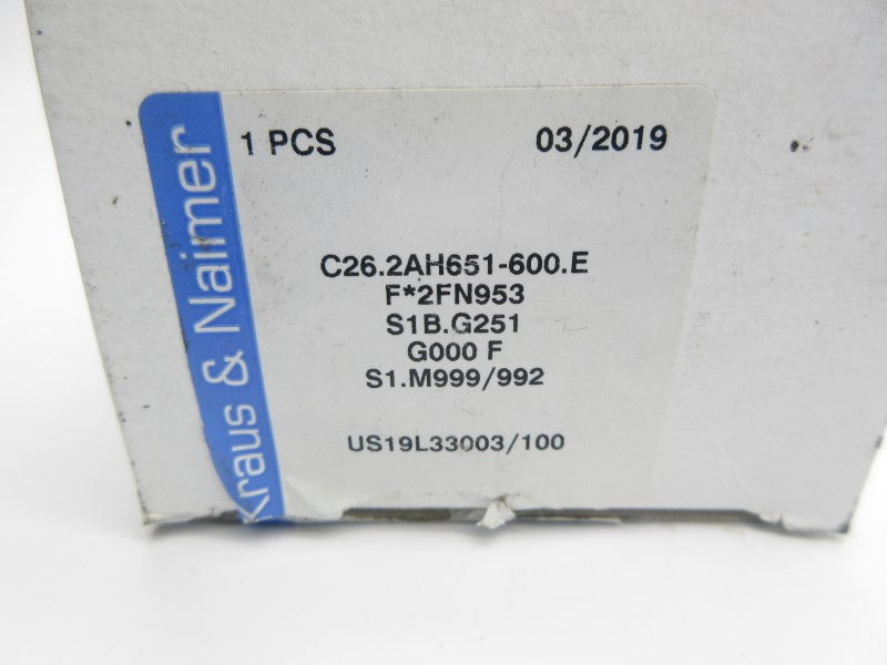 KRAUS&NAIMER C26.2AH651-600.E NSMP