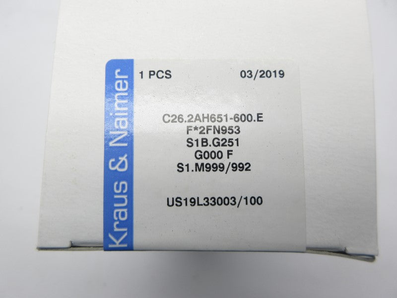 KRAUS&NAIMER C26.2AH651-600.E NSFS