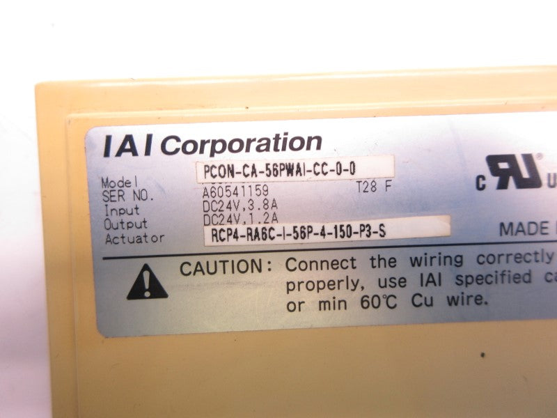IAI PCON-CA-56PWAI-CC-0-0 24VDC 3.8A UNMP