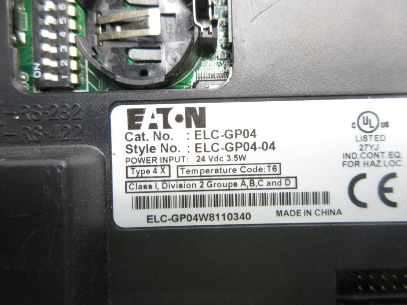 EATON ELC-GP04 24VDC (AS PICTURED) NSNP