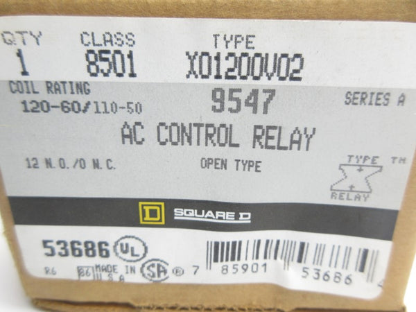 SQUARE D 8501XO1200V02 SER. A 110/120VAC NSMP