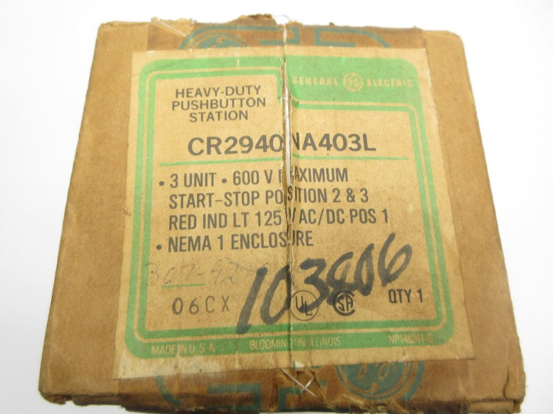GENERAL ELECTRIC CR2940NA403L 125VAC NSFS