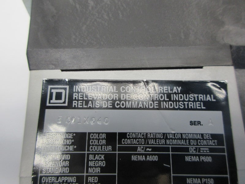 SQUARE D 8501XO40 SER. A 110/120V NSNP