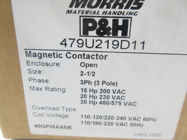 MORRIS 479U219D11 110-120/220-240.VAC NSMP