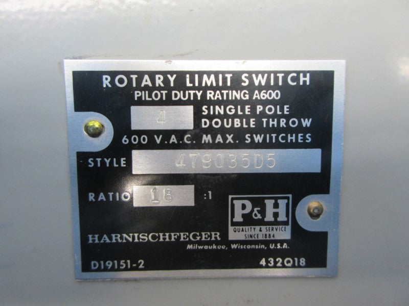 P&H 479Q35D5 600VAC NSNP
