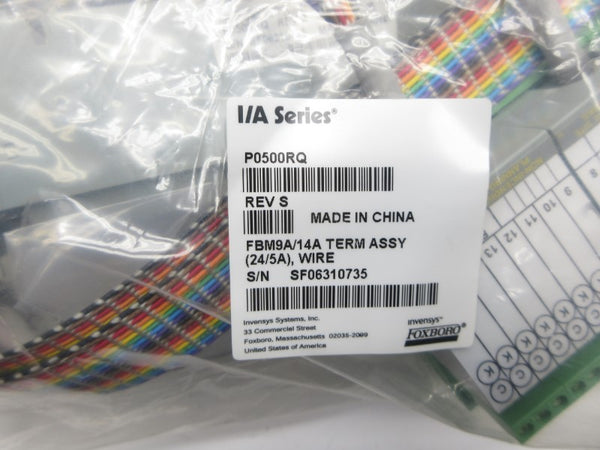 FOXBORO P0500RQ REV. S NSMP