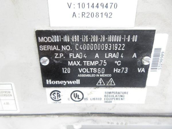 HONEYWELL 2001-100-090-126-200-20-100000-1-0-00 120V UNMP