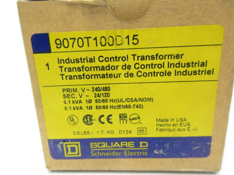 SQUARE D 9070T100D15 240/480V NSMP