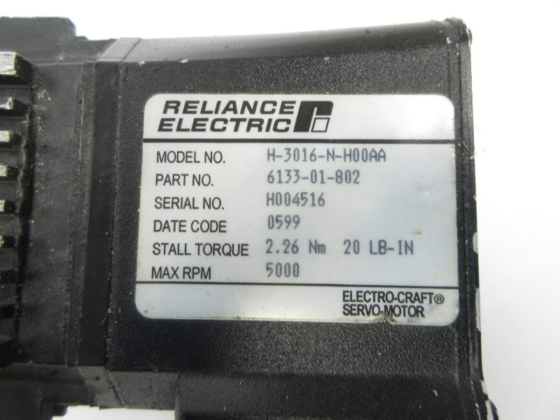 RELIANCE ELECTRIC H-3016-N-H00AA 6133-01-802 UNMP