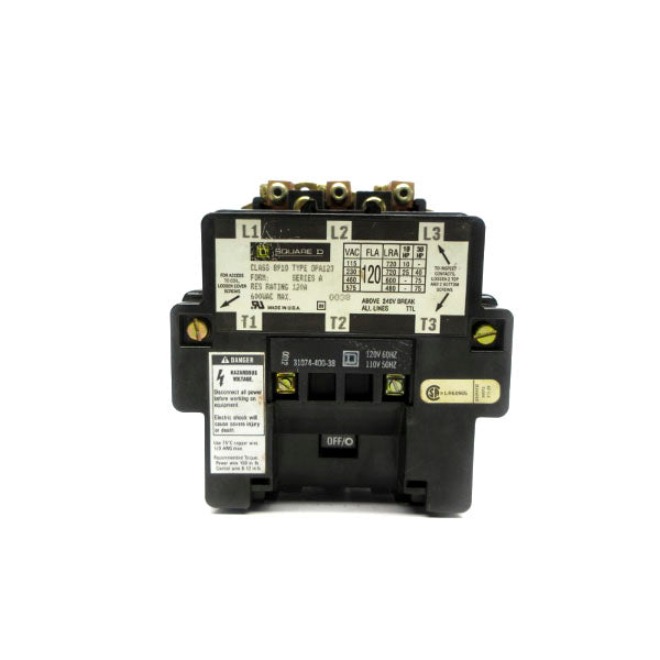 SQUARE D 8910DPA123 SER. A 110/120V 120A NSNP