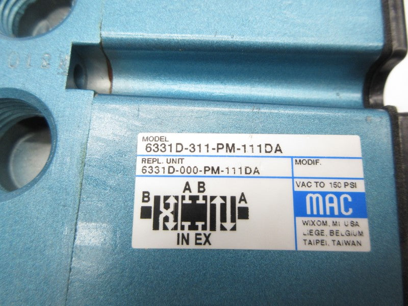 MAC 6331D-311-PM-111DA 110/120V 150PSI NSNP