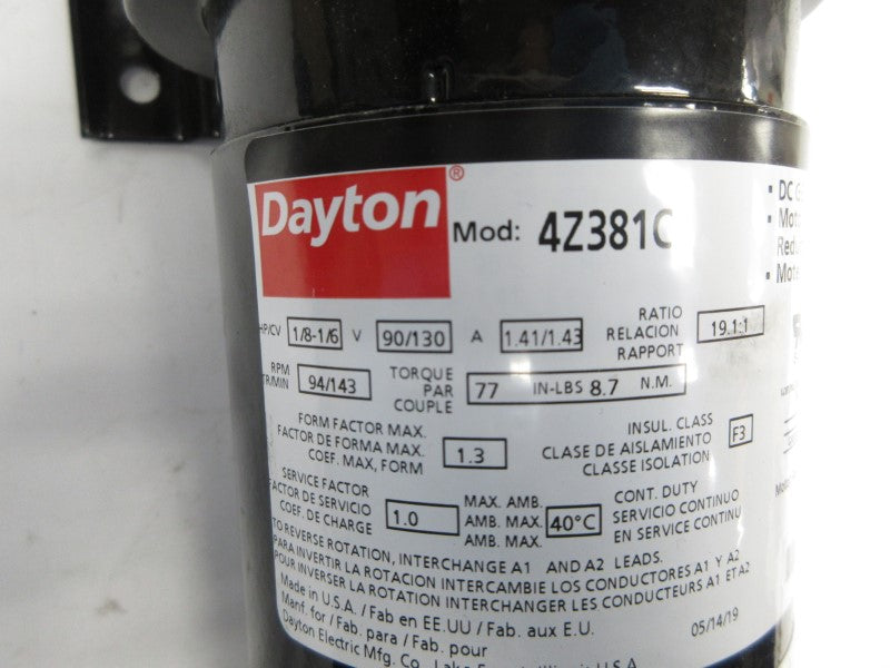 DAYTON 4Z381C 90/130V 1.41/1.43A NSNP