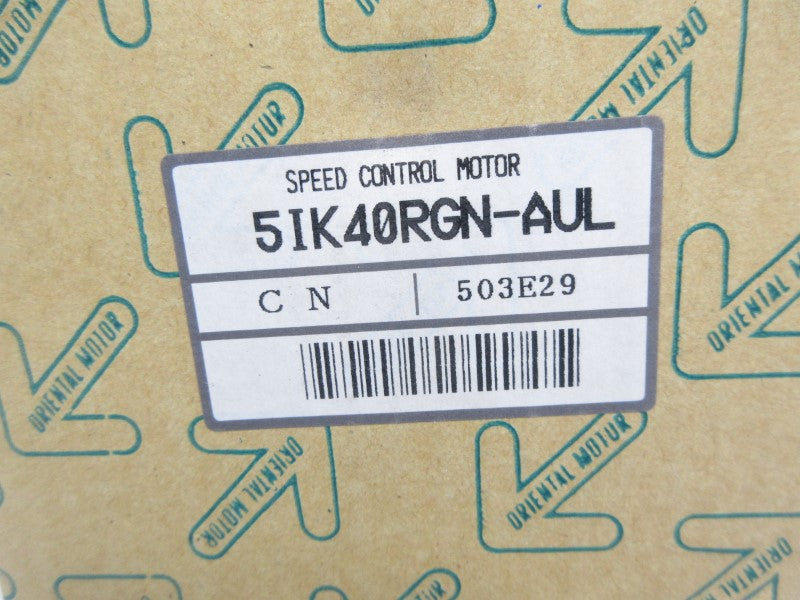 ORIENTAL MOTOR 5IK40RGN-AUL 115V 0.83A NSMP