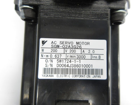 YASKAWA ELECTRIC SGM-02A3G26 200V 2.0A NSNP