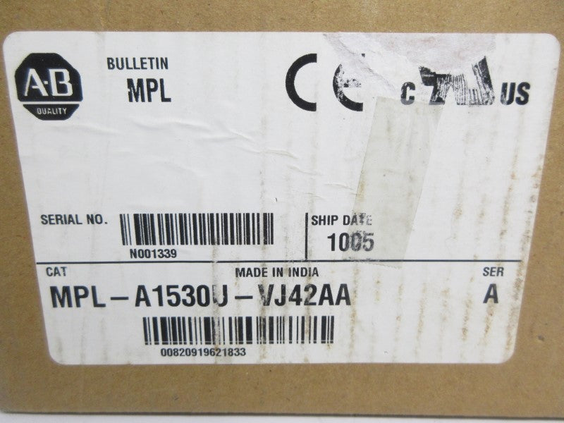 ALLEN BRADLEY MPL-A1530U-VJ42AA SER. A 230V 2.82A NSMP
