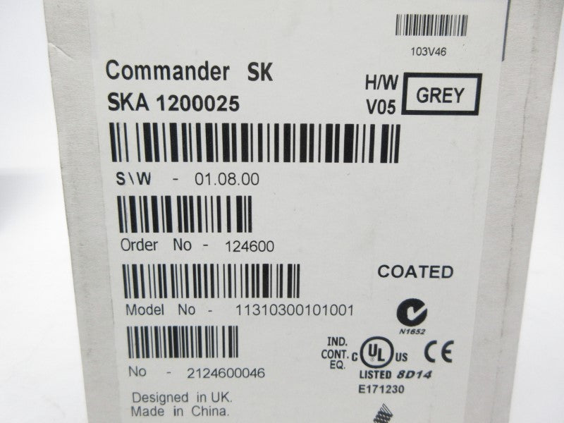 CONTROL TECHNIQUES SKA1200025 200-240V 4.3A NSMP