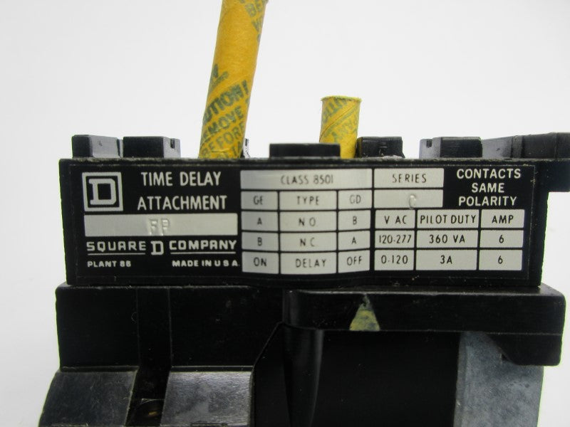 SQUARE D 8501FP SER. C 120-277VAC 6A NSNP