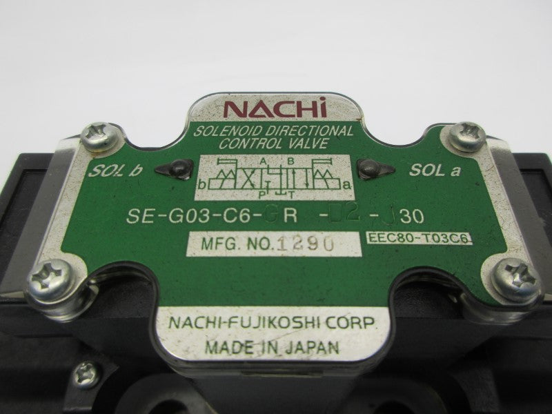 NACHI SE-G03-C6-GR-D2-J30 24VDC NSNP