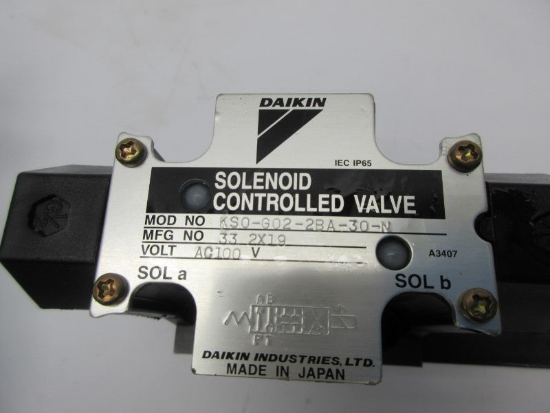 DAIKIN KS0-G02-2BA-30-N 100VAC NSNP