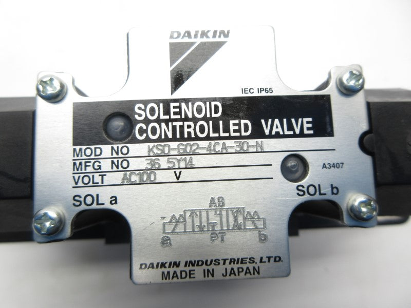 DAIKIN KSO-602-4CA-30-N 100VAC NSNP