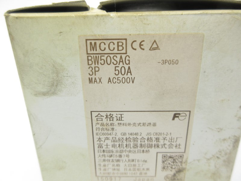 FUJI ELECTRIC BW50SAG3P050 500VAC 50A NSMP