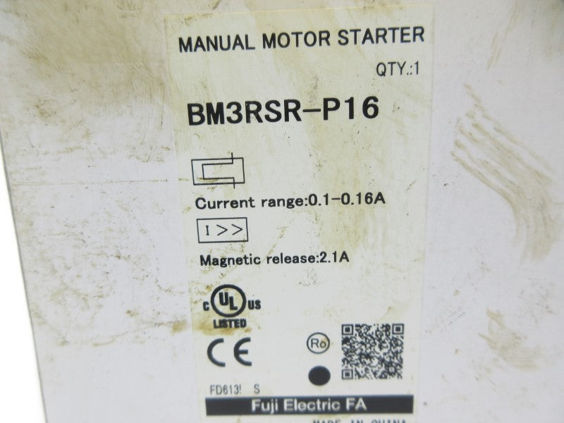 FUJI ELECTRIC BM3RSR-P16 0.1-0.16A NSMP
